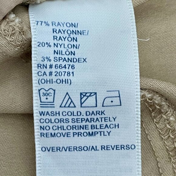 Vintage Tommy Hilfiger Bootcut Sport Stretch Tan Chino Pants Khaki Size 10 - Picture 10 of 12